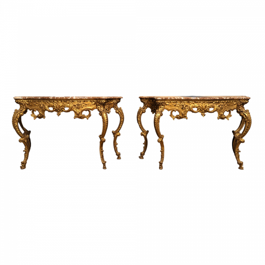 Paire de console de style Louis XV