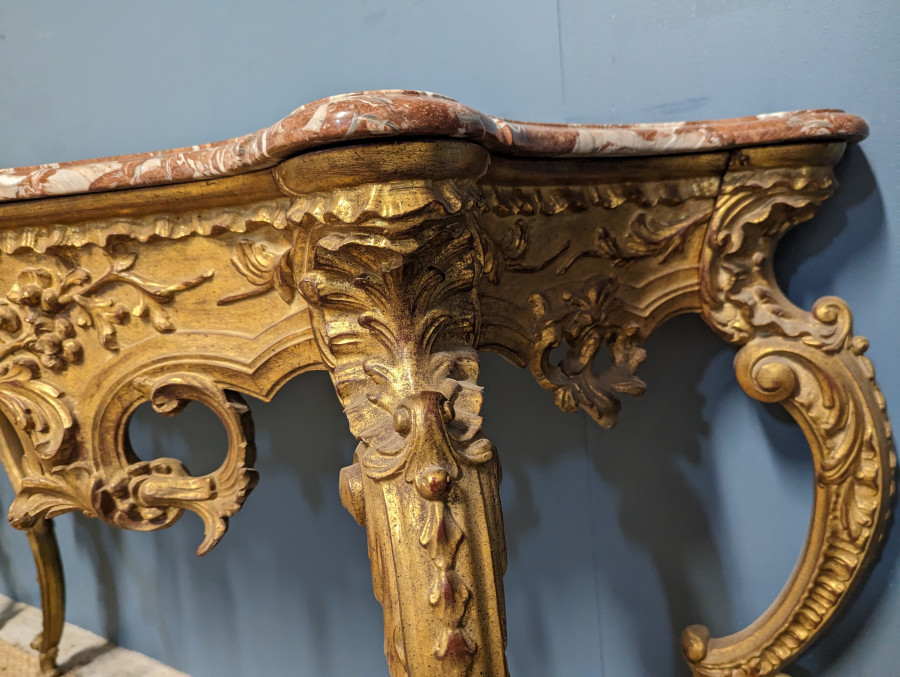 Paire de console de style Louis XV