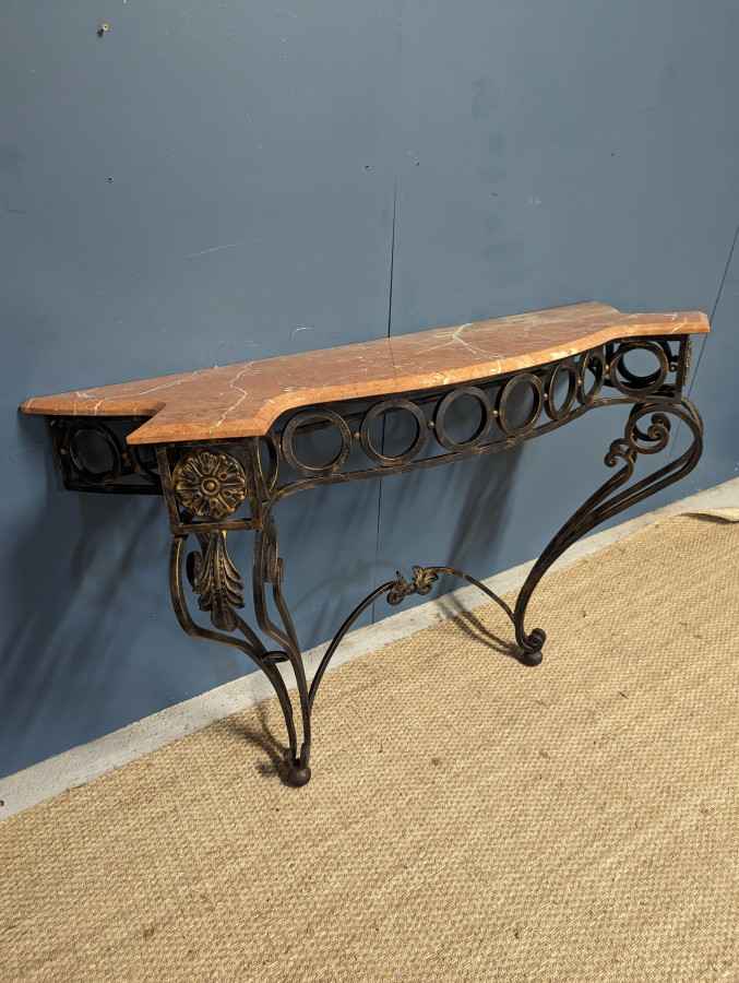 Console en fer forgé 1900'