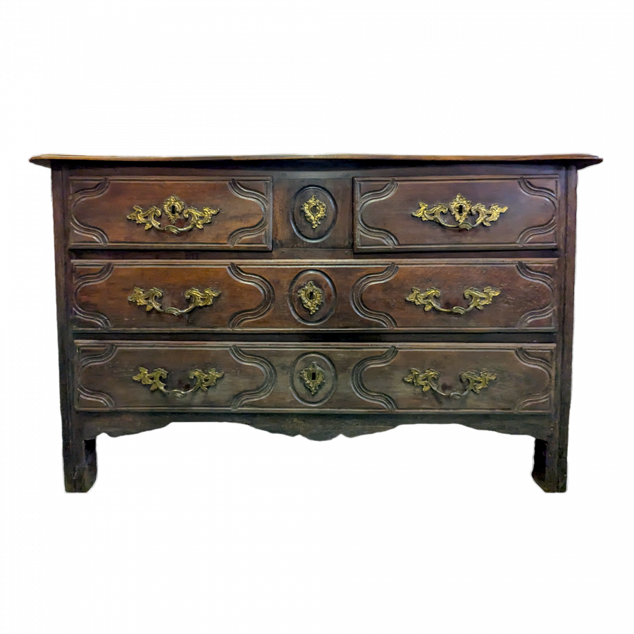 Commode époque Louis XIV en noyer