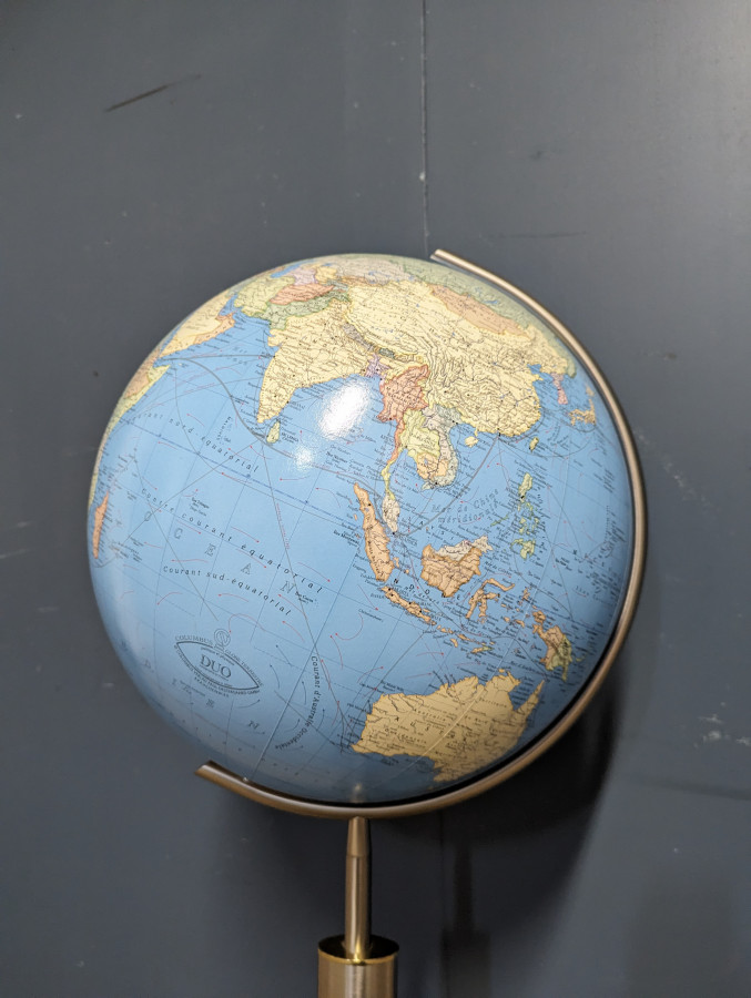 Globe Map Monde années 80