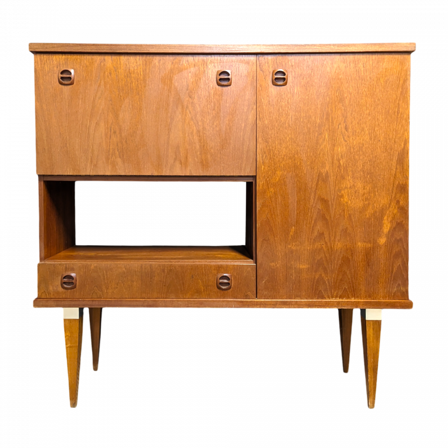 Meuble bar style scandinave en teck