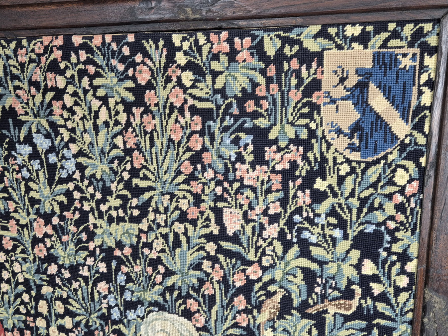Modèle de tapisserie XVIIe, La Pastorale et le Rouet exposé au Louvre