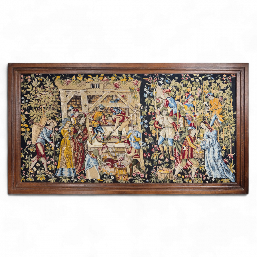 Modèle de tapisserie XVIIe, Les Vendanges