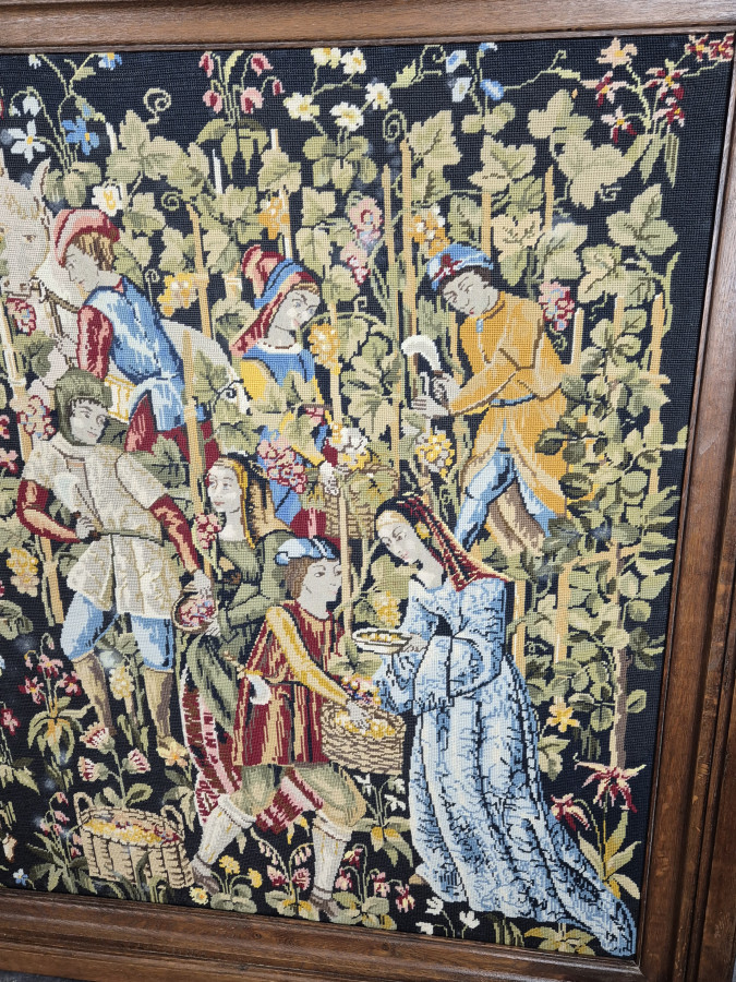 Modèle de tapisserie XVIIe, Les Vendanges