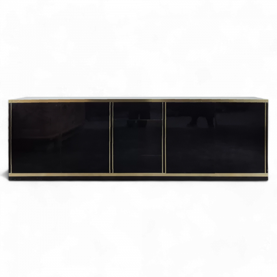 Enfilade laquée noire de Mario Sabot