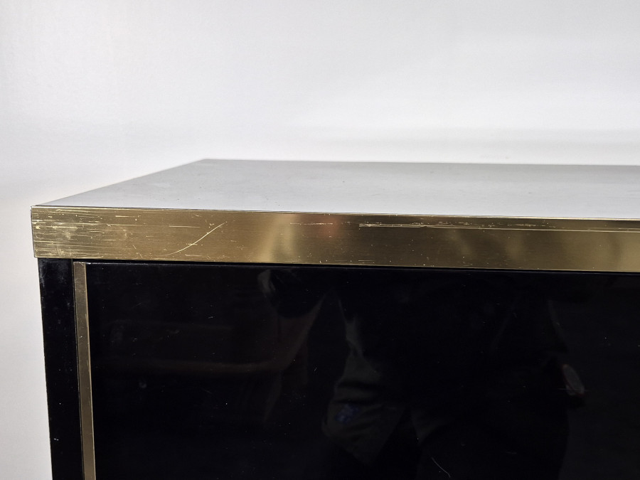 Enfilade laquée noire de Mario Sabot