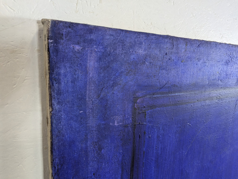 Grande peinture abstraite de Jean claude Pinchon 1944-1998