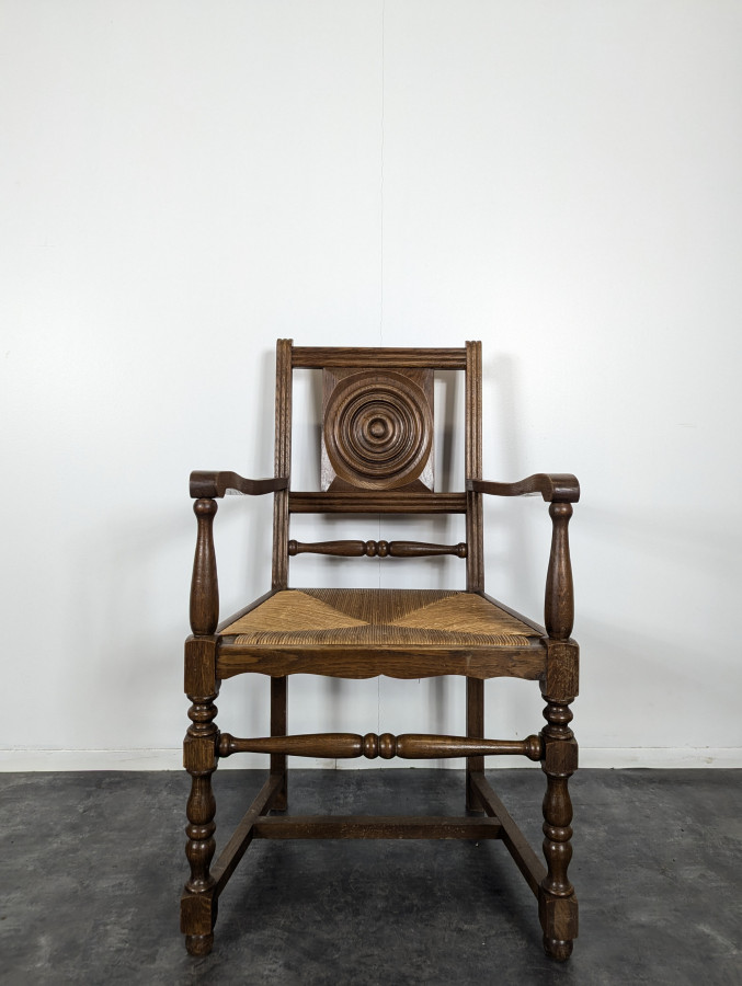Fauteuil brutaliste DLG Dudouyt