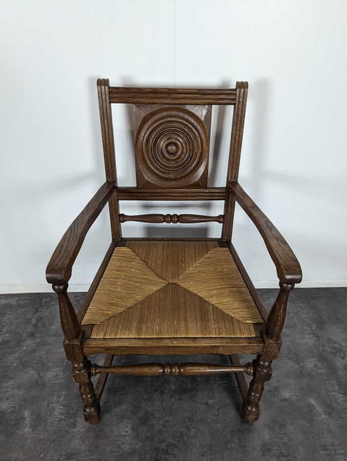 Fauteuil brutaliste DLG Dudouyt