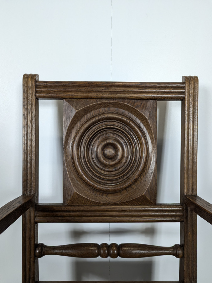 Fauteuil brutaliste DLG Dudouyt
