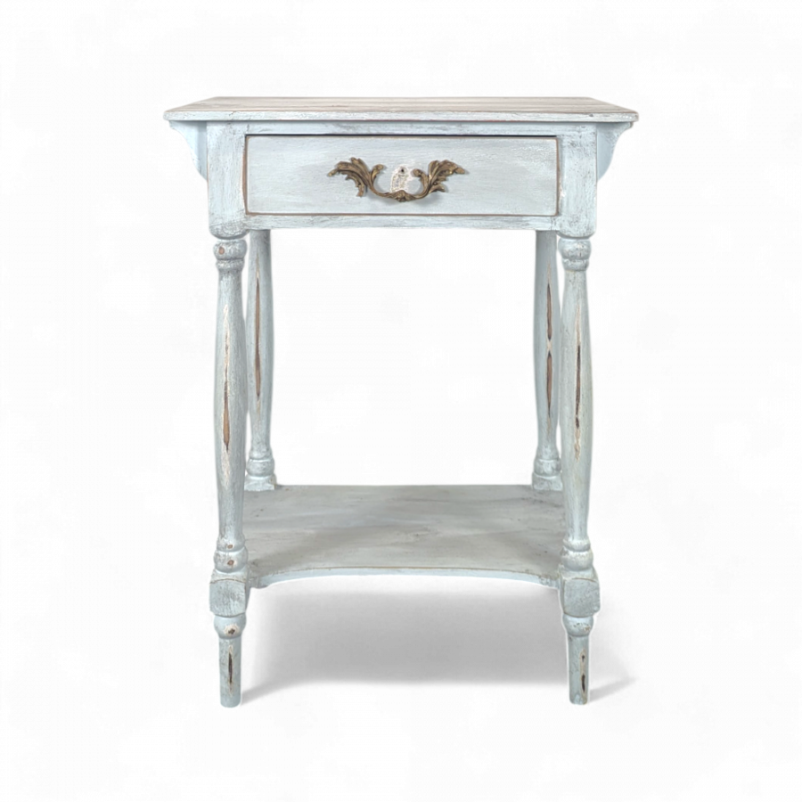 Table de chevet réchampie style Louis Philippe