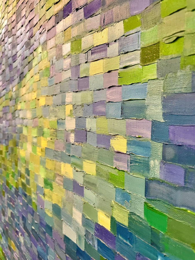 Grand tableau encadré de 1968 par Pamela B.