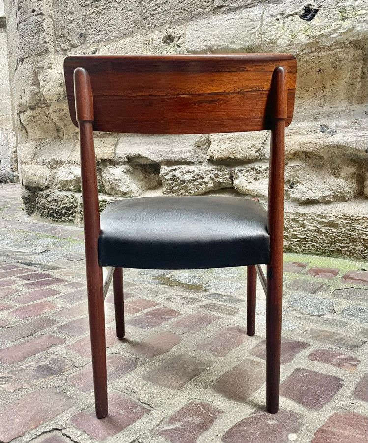 Série de 6 chaises Danoises en palissandre années 50