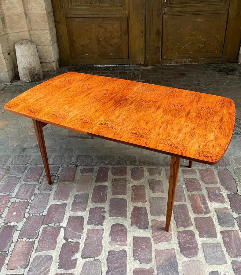 Table Scandinave en Palissandre avec allonges