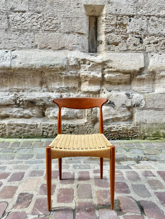 Série de 4 chaises en Teck de Arne Hovmand Olsen