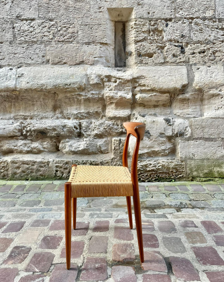 Série de 4 chaises en Teck de Arne Hovmand Olsen