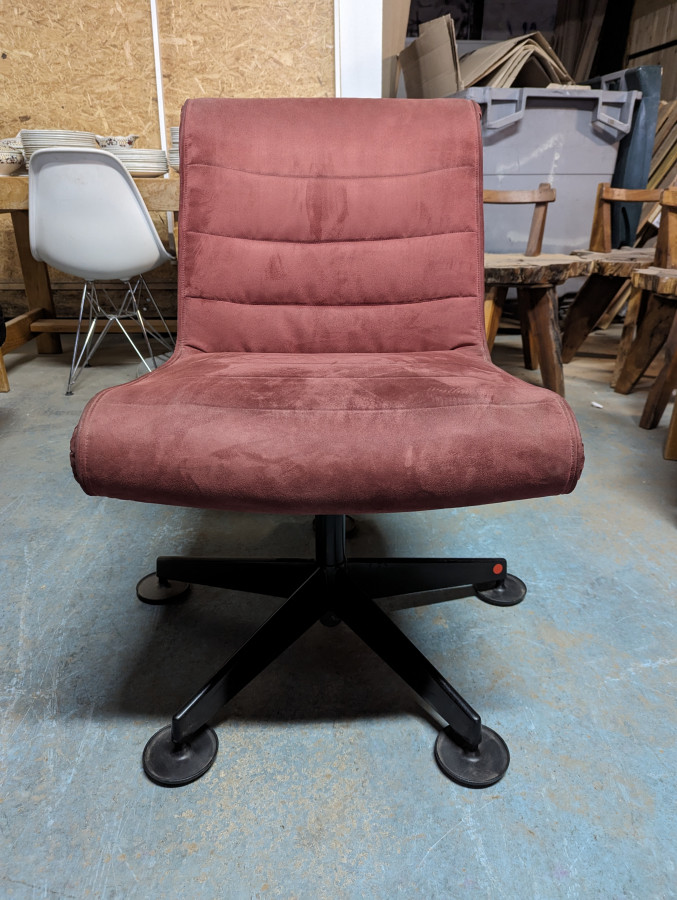 Chaise de bureau en velours par Sapper pour Knoll