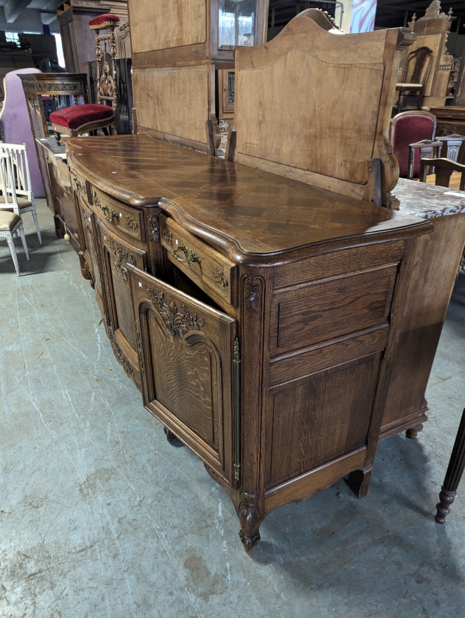 Buffet Enfilade de style Louis XV en chêne