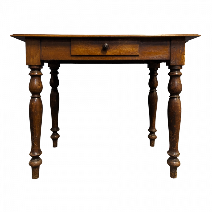 Table bureau de style Louis Philippe en Noyer