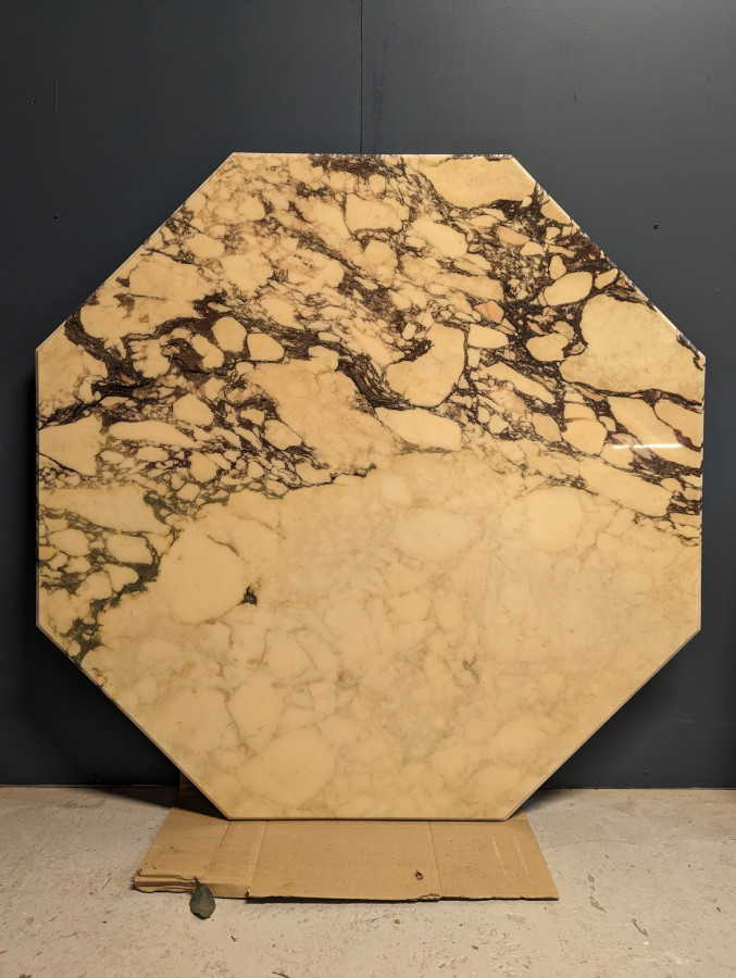 Table plateau Marbre avec Pied Eric Maville