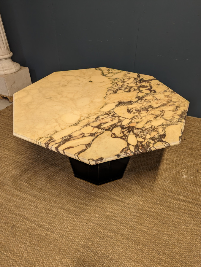 Table plateau Marbre avec Pied Eric Maville