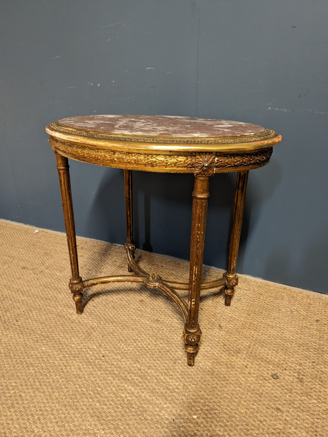 Guéridon dorée d'époque Napoléon III