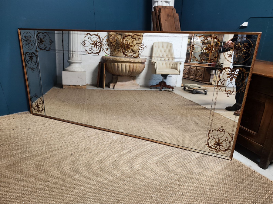 Miroir des année 70' style vénicien en églomisé