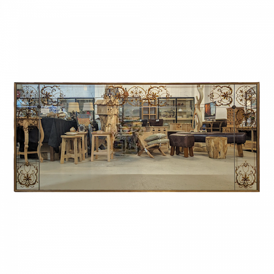 Miroir des année 70' style vénicien en églomisé