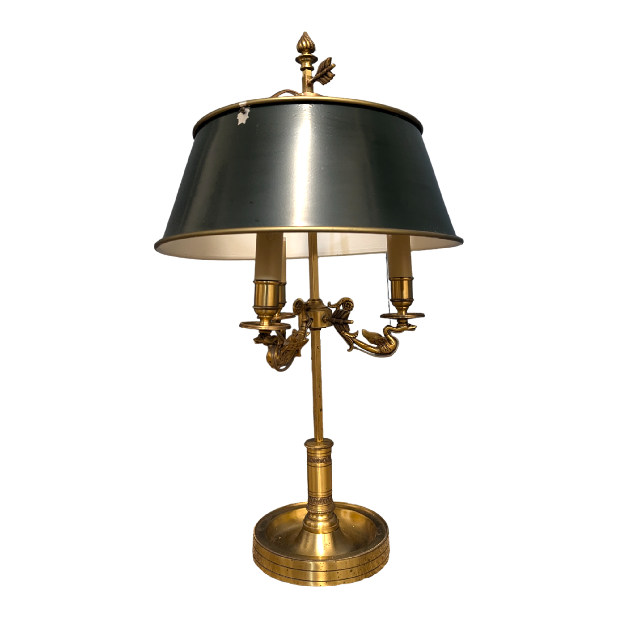 Lampe Bouillotte En Faïence Ancienne, Forme Jardinière, Estampillée A. Renoleau Islette - Antique