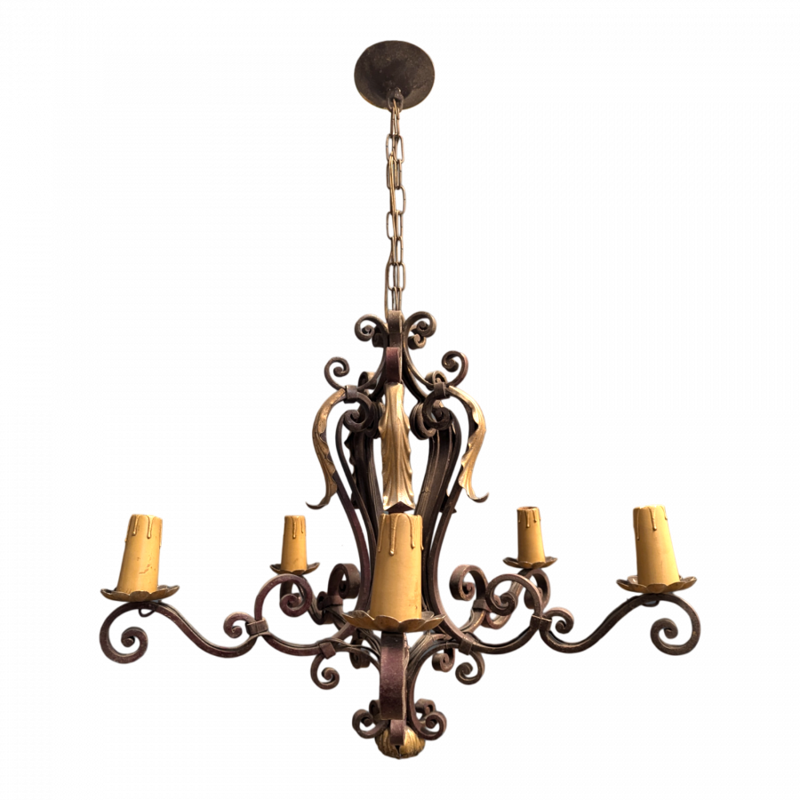 Lustre en fer forgé