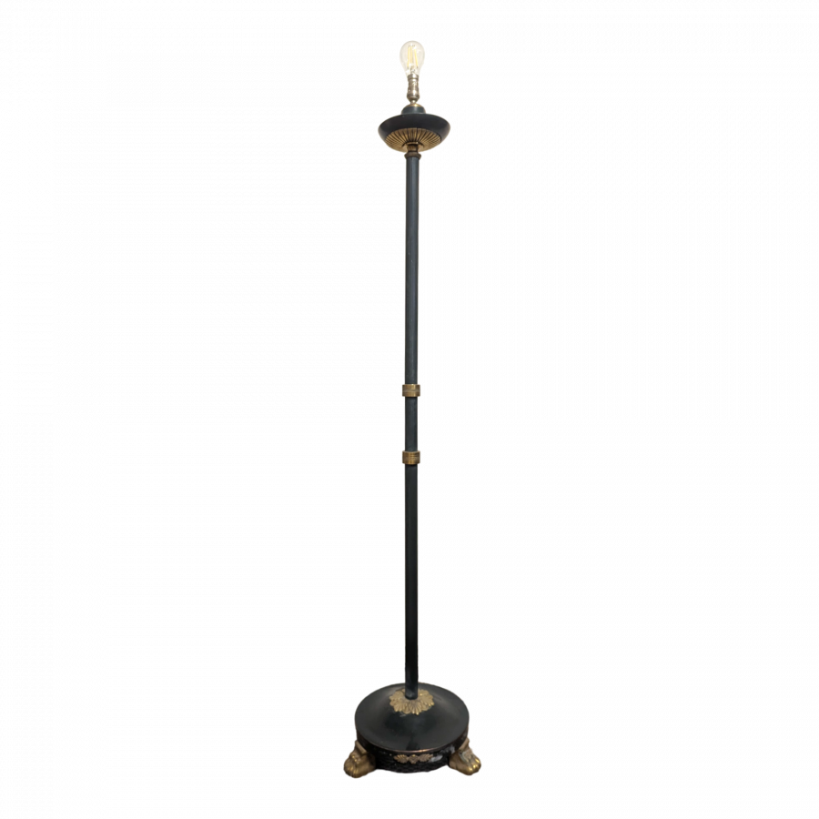 Lampadaire style Empire à pieds griffe