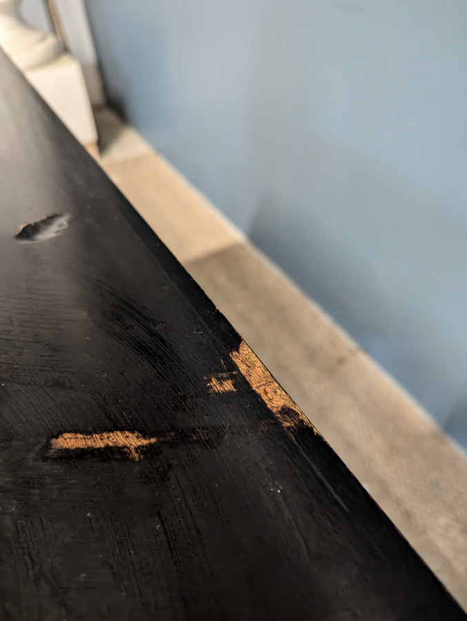 Table à jeux noire