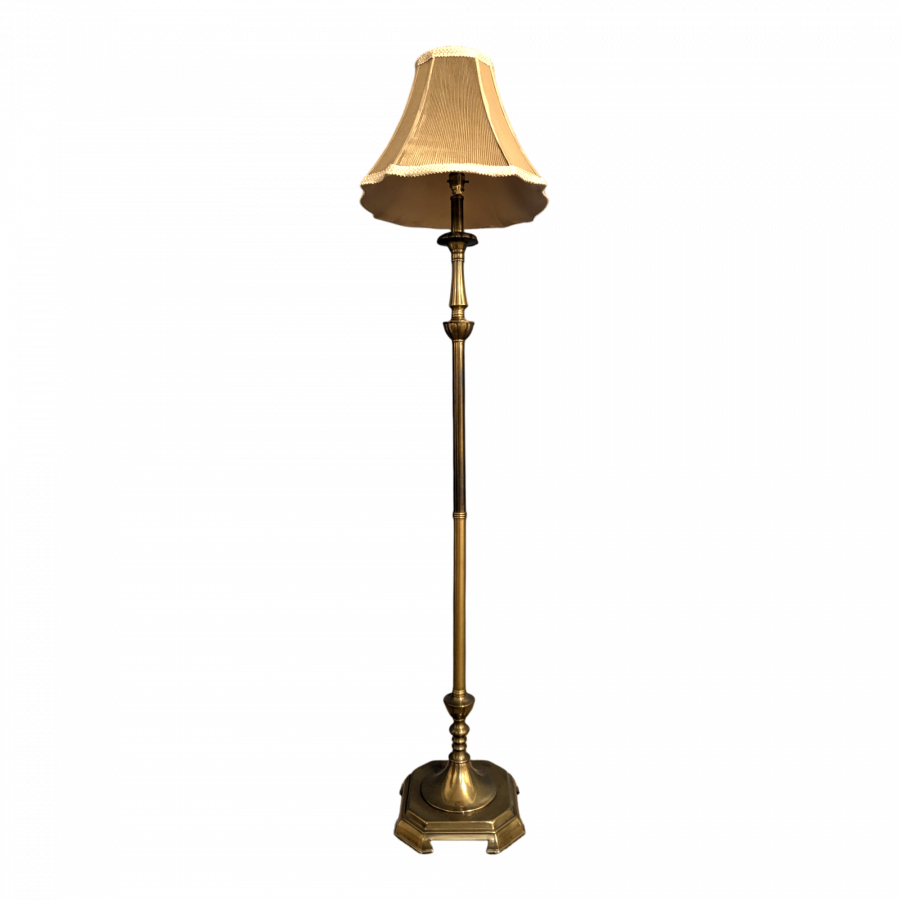Lampadaire en laiton 20ème
