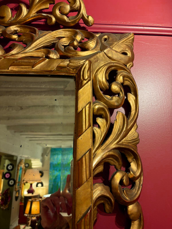 Miroir en bois Doré années 1870