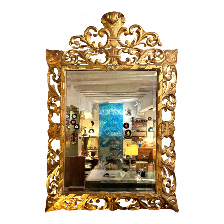Miroir en bois Doré années 1870