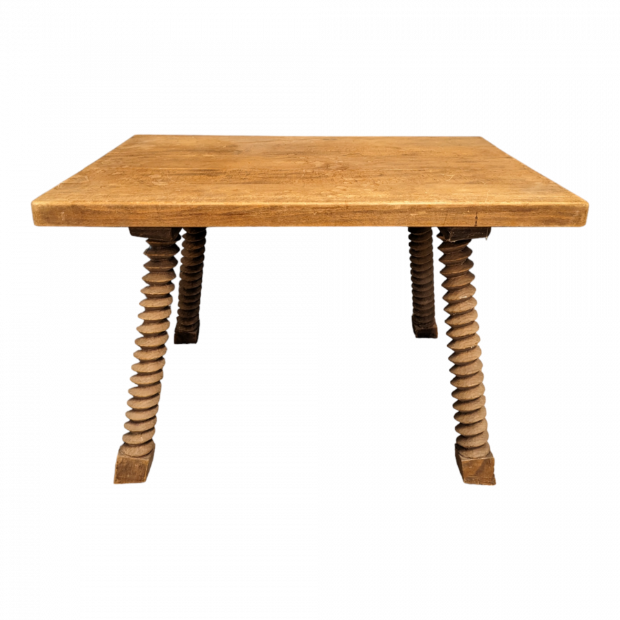 Table basse brustaliste des années 40