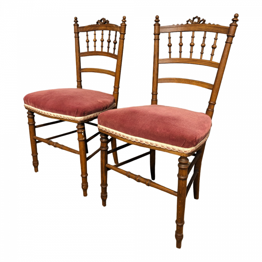 Paire de chaise de style Napoléon III