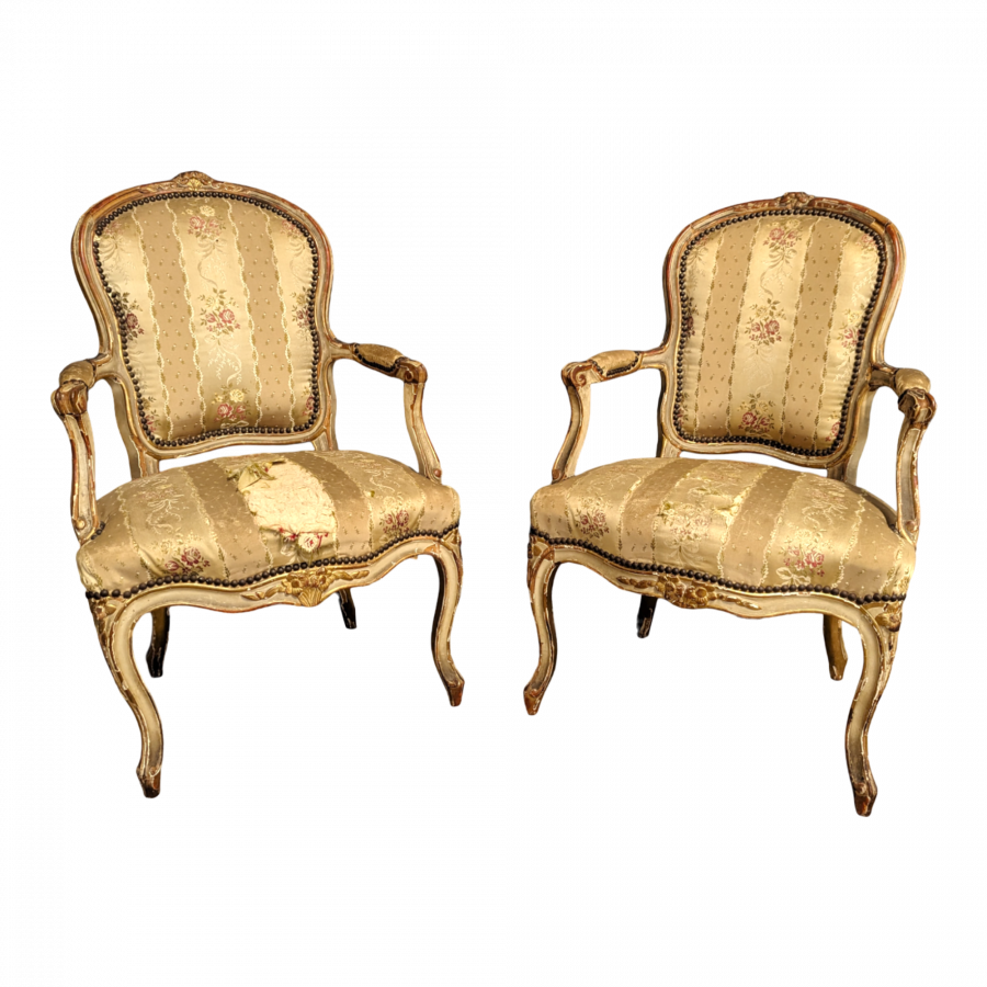 Paire de fauteuils époque Louis XV