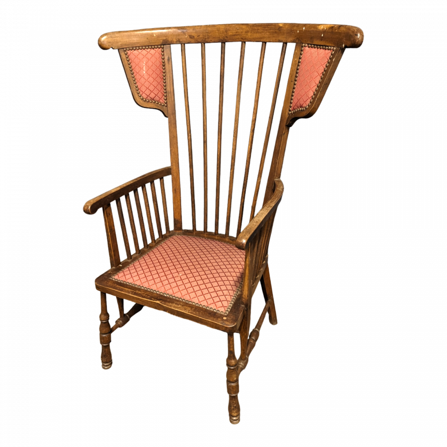 Fauteuil à dossier et oreilles début XXe Art &Craft