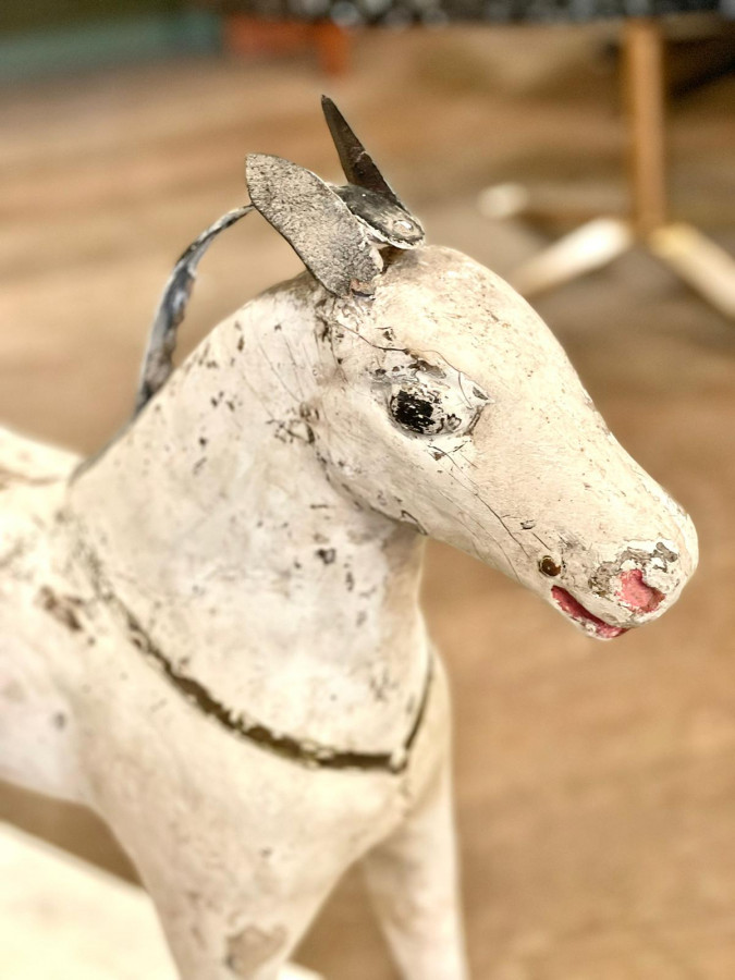 Cheval en bois polychrome début XXe