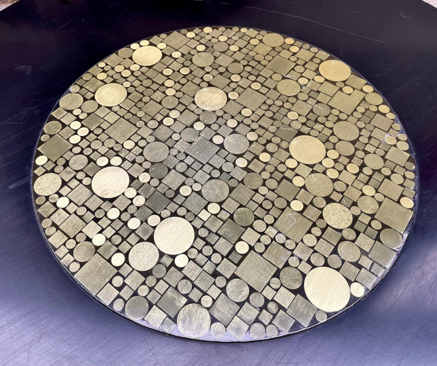 Table basse moderniste années 70