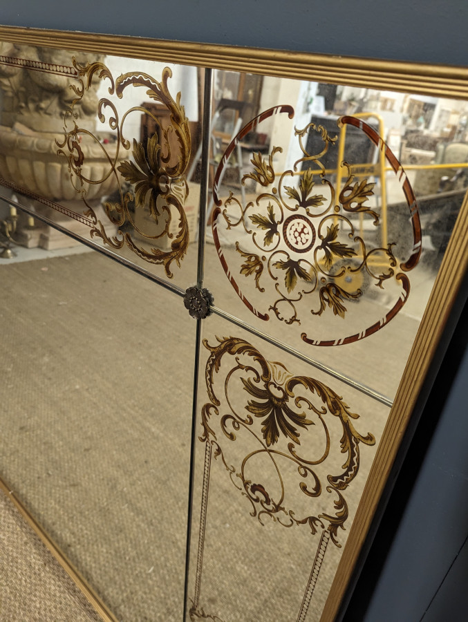 Miroir de bistrot dans le style Robert Pansart