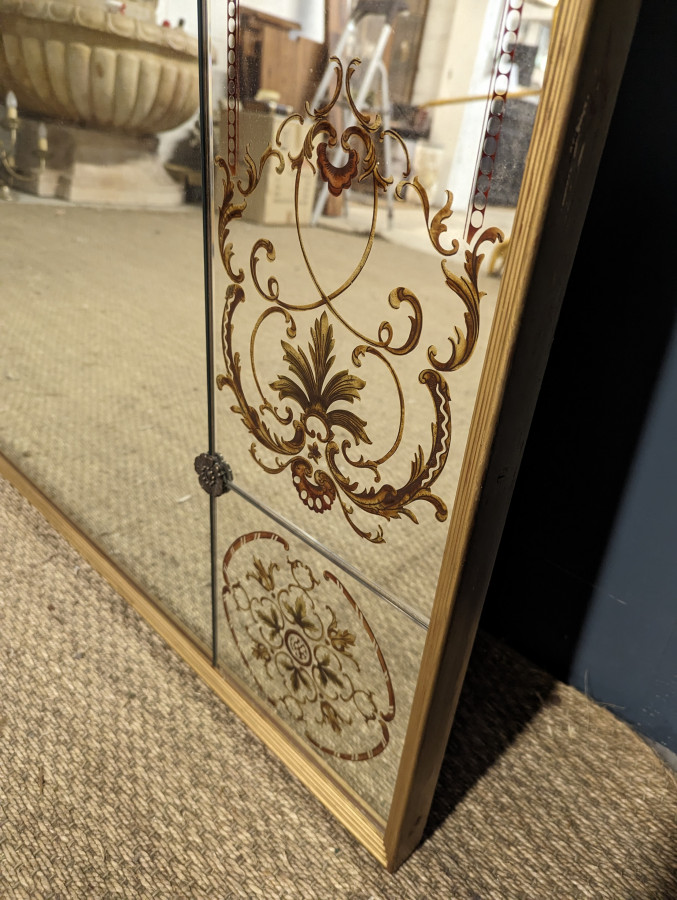 Miroir de bistrot dans le style Robert Pansart