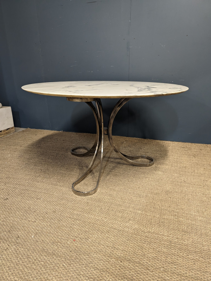 Table plateau marbre design Italien