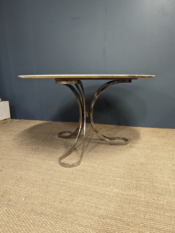 Table plateau marbre design Italien