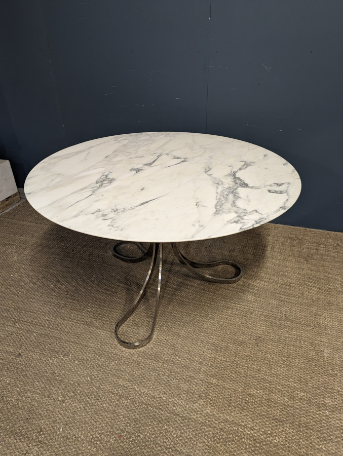 Table plateau marbre design Italien
