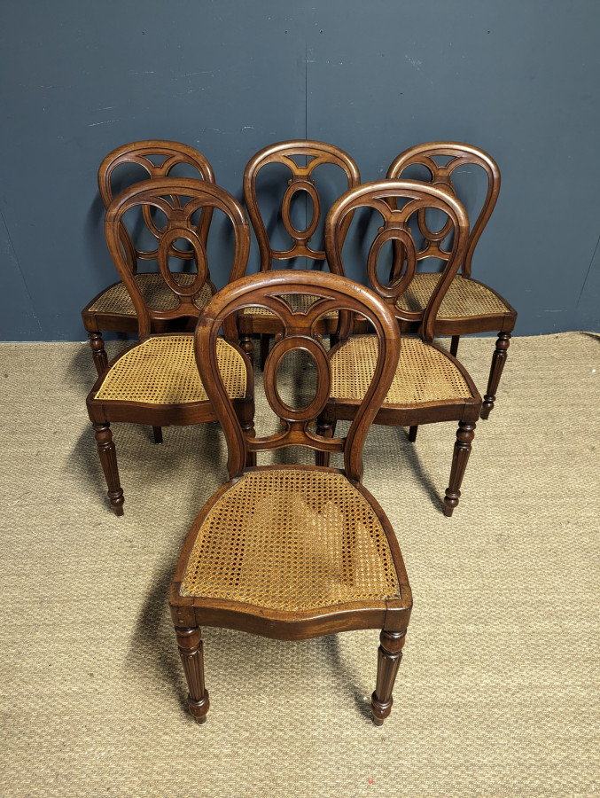 Table et 6 chaises de style Napoléon III