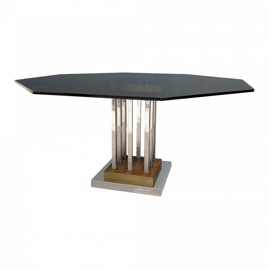 Table octogonale avec pied centrale Romeo Rega