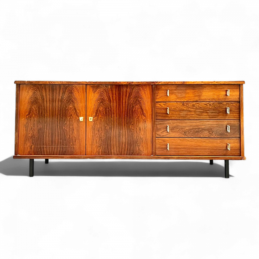 Enfilade scandinave en palissandre, années 60